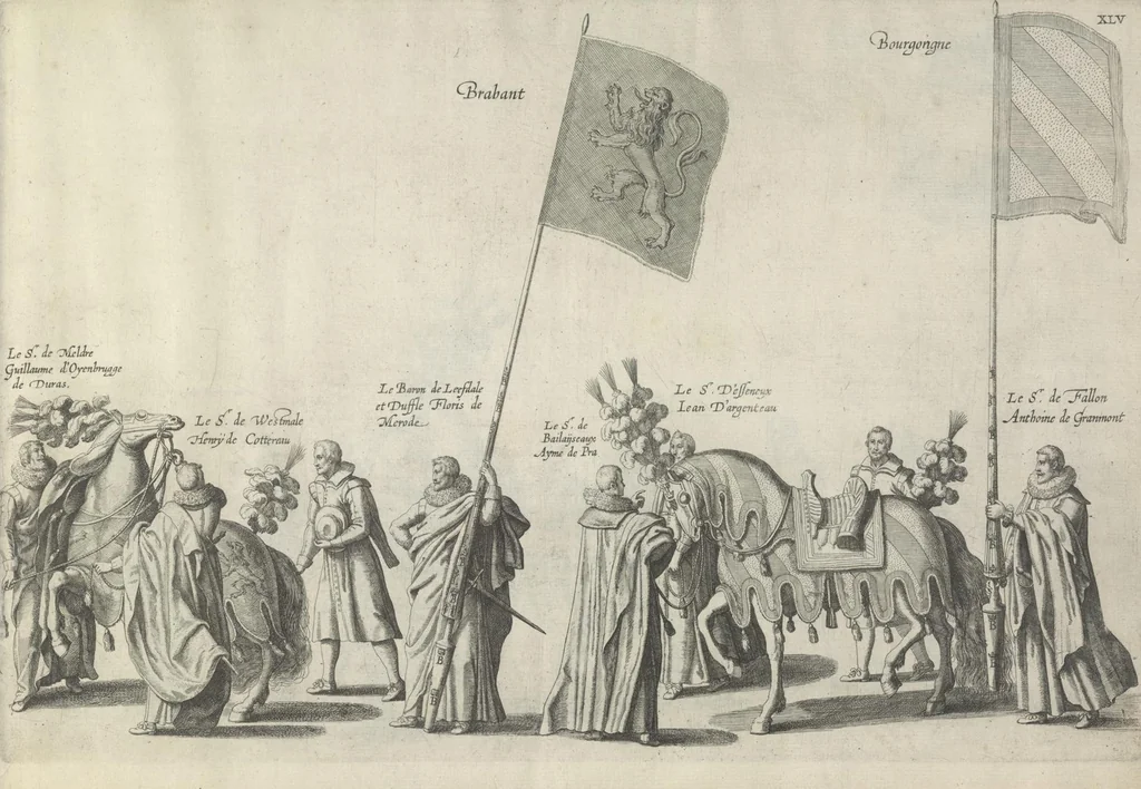 An illustration from Pompa funebris optimi potentissimiq[ue] principis Alberti Pii, Archiducis Avstriae, Ducis Burg. Bra. &c, 1623, leaf 122