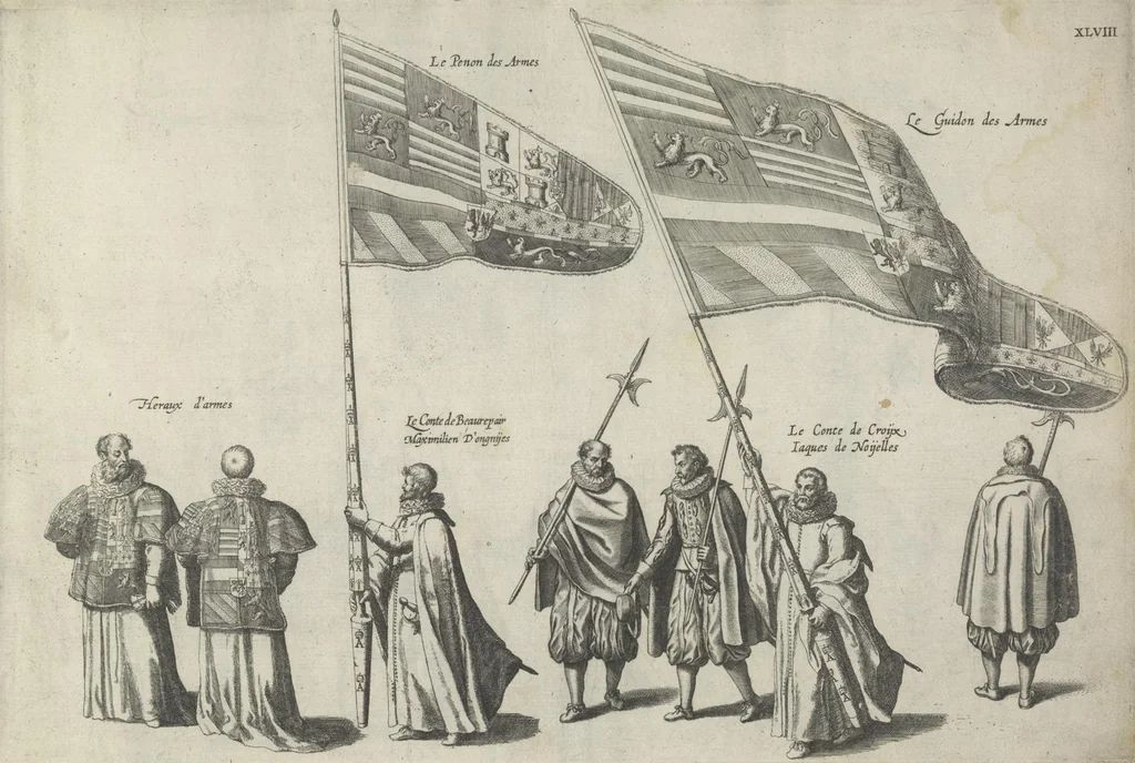 An illustration from Pompa funebris optimi potentissimiq[ue] principis Alberti Pii, Archiducis Avstriae, Ducis Burg. Bra. &c, 1623, leaf 130
