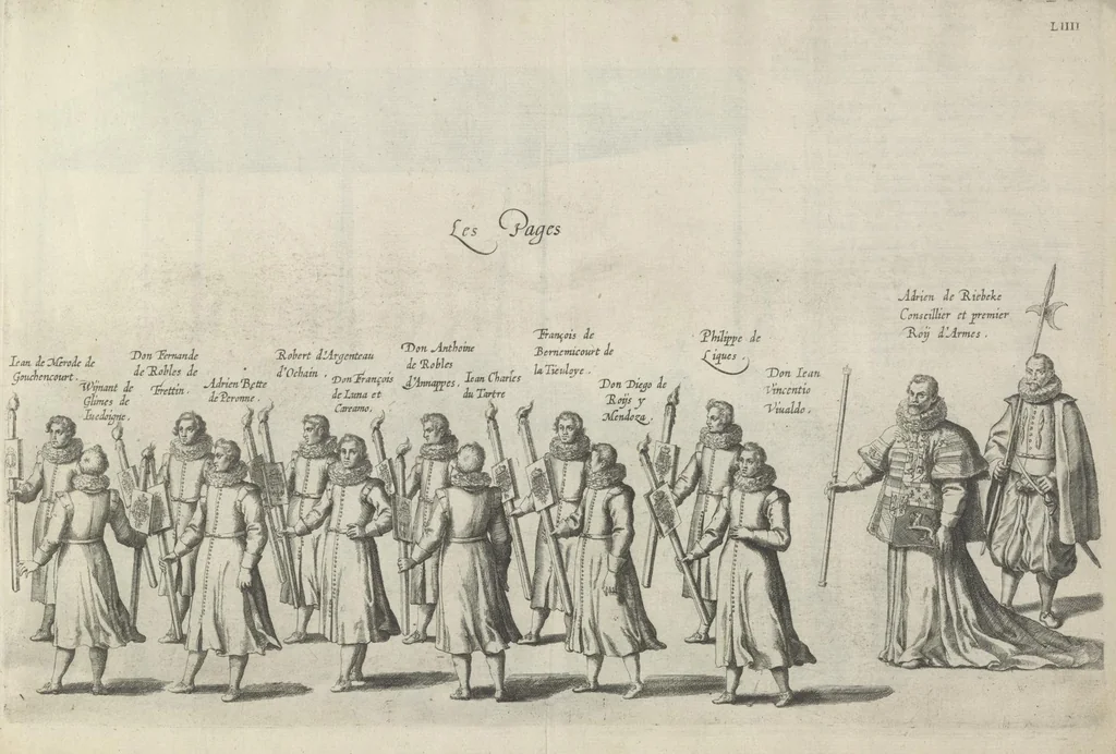 An illustration from Pompa funebris optimi potentissimiq[ue] principis Alberti Pii, Archiducis Avstriae, Ducis Burg. Bra. &c, 1623, leaf 142