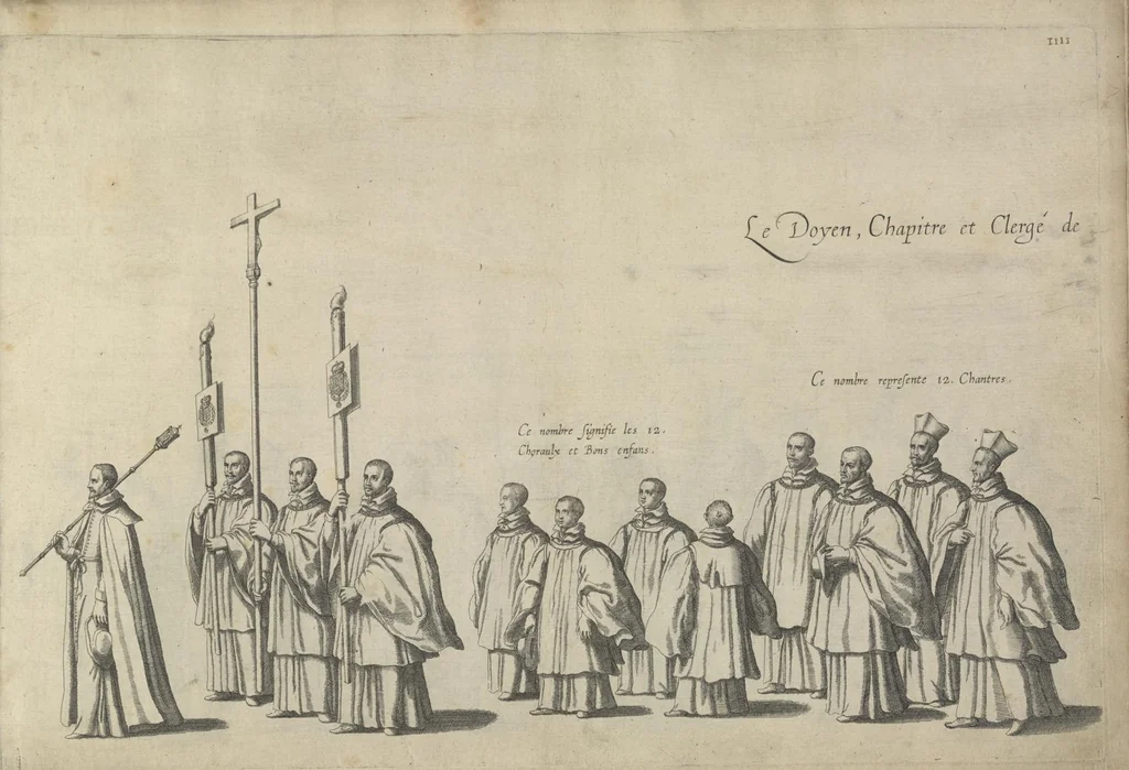 An illustration from Pompa funebris optimi potentissimiq[ue] principis Alberti Pii, Archiducis Avstriae, Ducis Burg. Bra. &c, 1623, leaf 40