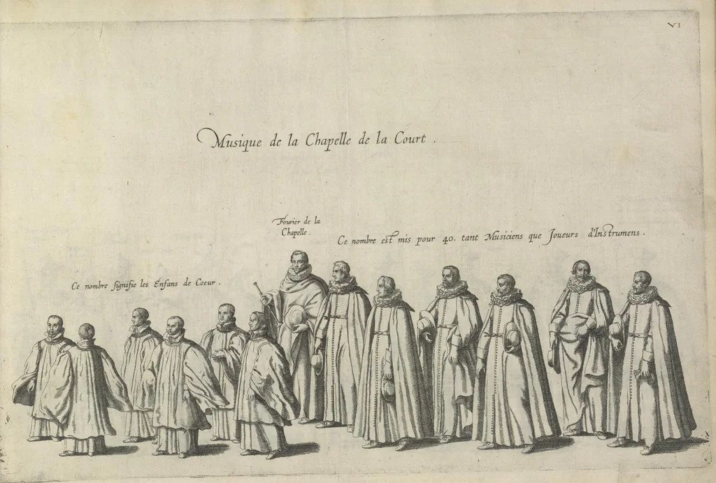 An illustration from Pompa funebris optimi potentissimiq[ue] principis Alberti Pii, Archiducis Avstriae, Ducis Burg. Bra. &c, 1623, leaf 44