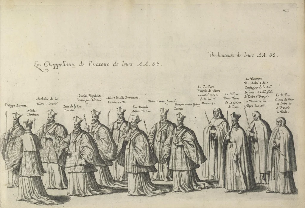 An illustration from Pompa funebris optimi potentissimiq[ue] principis Alberti Pii, Archiducis Avstriae, Ducis Burg. Bra. &c, 1623, leaf 48