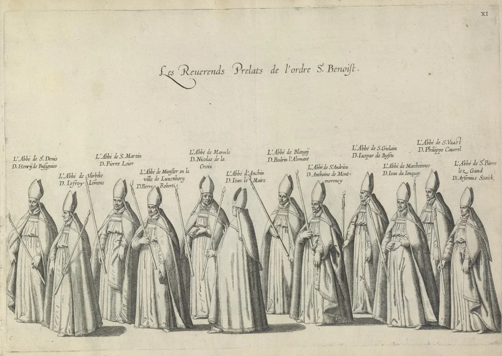 An illustration from Pompa funebris optimi potentissimiq[ue] principis Alberti Pii, Archiducis Avstriae, Ducis Burg. Bra. &c, 1623, leaf 54