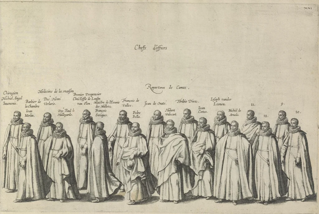 An illustration from Pompa funebris optimi potentissimiq[ue] principis Alberti Pii, Archiducis Avstriae, Ducis Burg. Bra. &c, 1623, leaf 74
