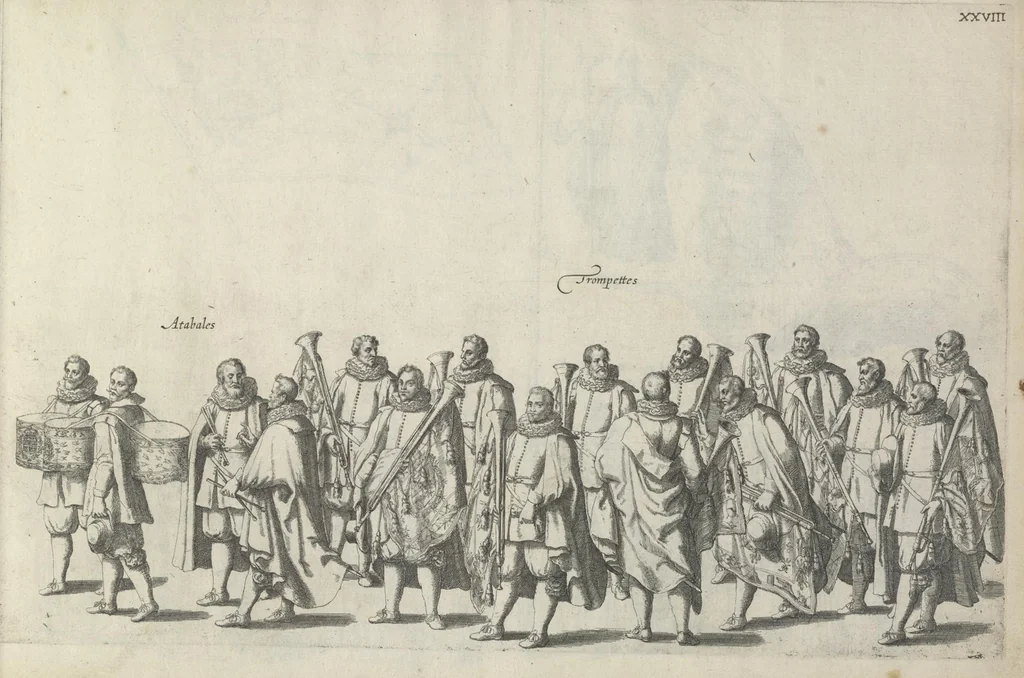 An illustration from Pompa funebris optimi potentissimiq[ue] principis Alberti Pii, Archiducis Avstriae, Ducis Burg. Bra. &c, 1623, leaf 88