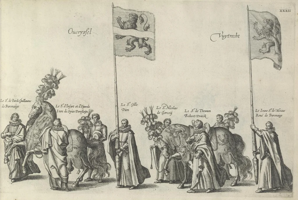 An illustration from Pompa funebris optimi potentissimiq[ue] principis Alberti Pii, Archiducis Avstriae, Ducis Burg. Bra. &c, 1623, leaf 96