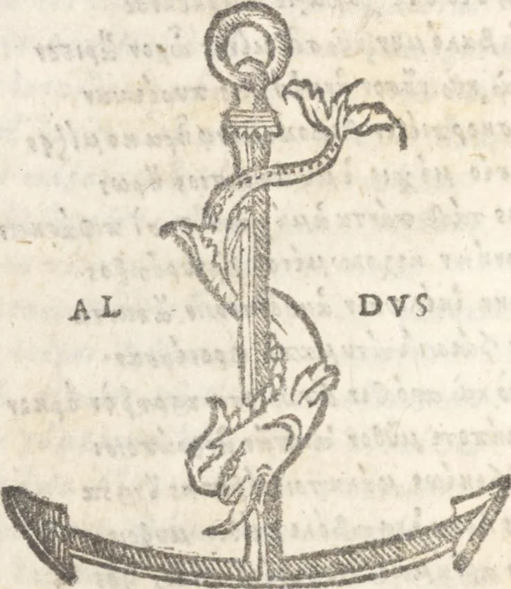An illustration from Mousaiou Poiemation Ta kath' Hērō kai Leandron ; Orpheōs Argonautika ; Tou autou humnoi ; Orpheus peri lithōn = Musaei Opusculum de Herone & Leandro ; Orphei argonautica ; Eiusdem hymni ; Orpheus de lapidibus, 1517, leaf 165