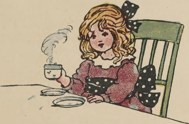 An illustration from My very first little German book, 1900, leaf 10