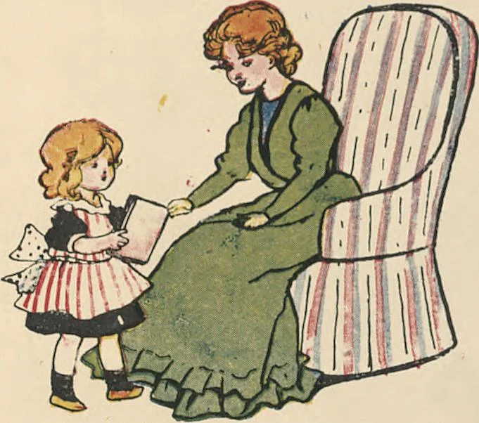 An illustration from My very first little German book, 1900, leaf 11