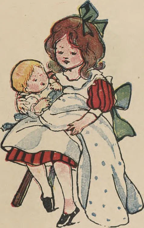 An illustration from My very first little German book, 1900, leaf 12