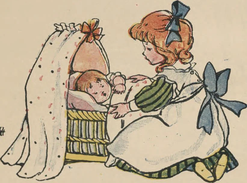 An illustration from My very first little German book, 1900, leaf 12