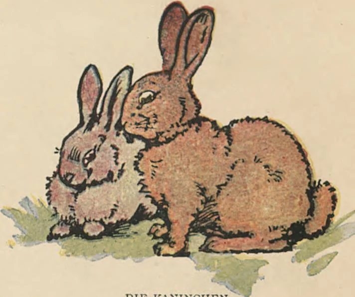 An illustration from My very first little German book, 1900, leaf 13