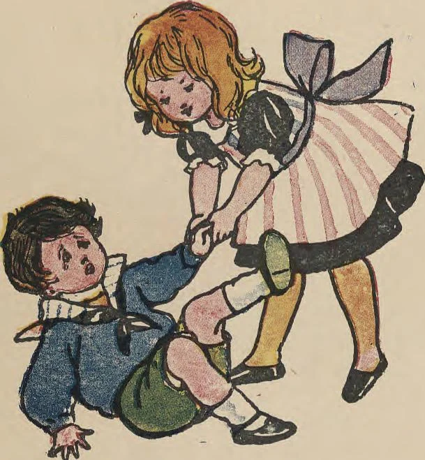 An illustration from My very first little German book, 1900, leaf 14