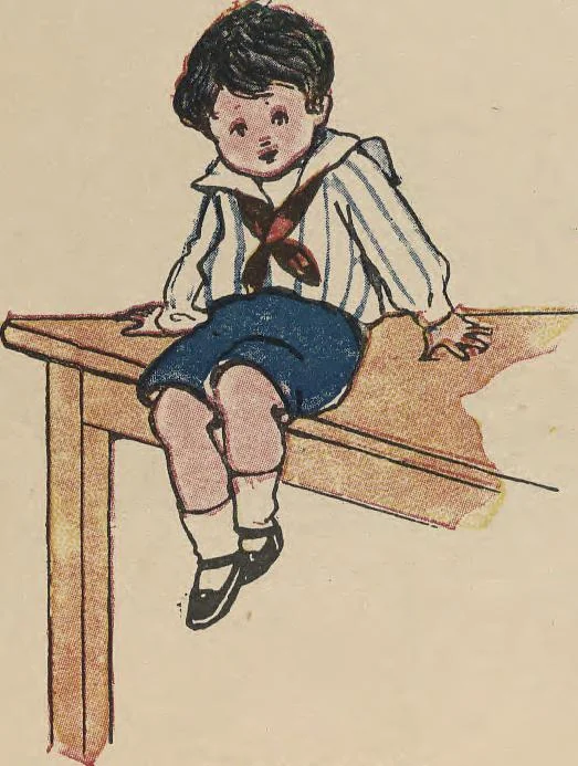 An illustration from My very first little German book, 1900, leaf 14
