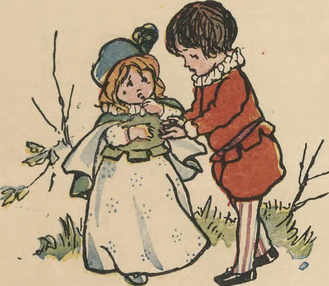 An illustration from My very first little German book, 1900, leaf 18