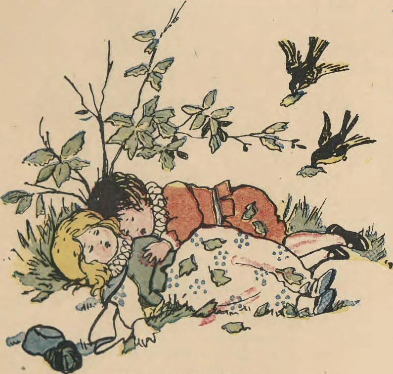 An illustration from My very first little German book, 1900, leaf 18