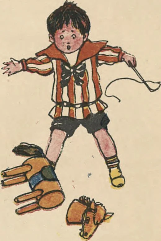 An illustration from My very first little German book, 1900, leaf 19