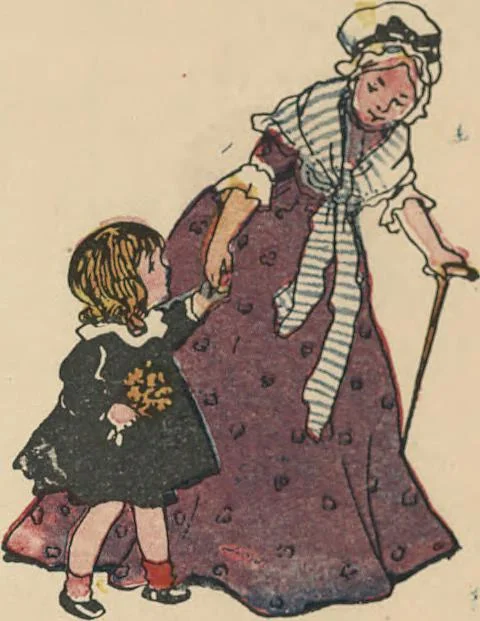 An illustration from My very first little German book, 1900, leaf 25