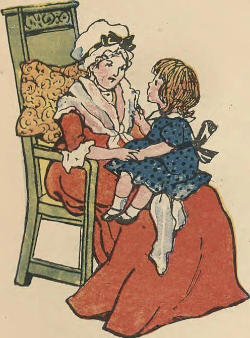 An illustration from My very first little German book, 1900, leaf 25