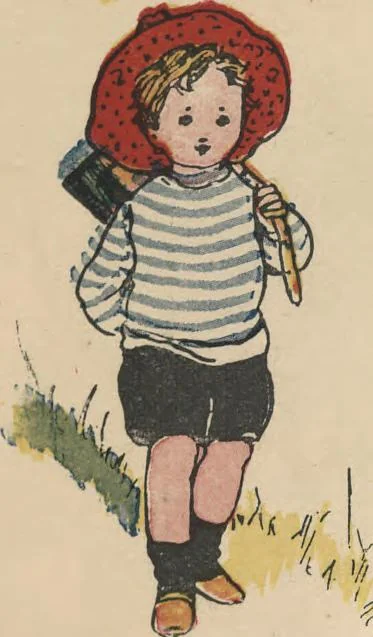 An illustration from My very first little German book, 1900, leaf 26