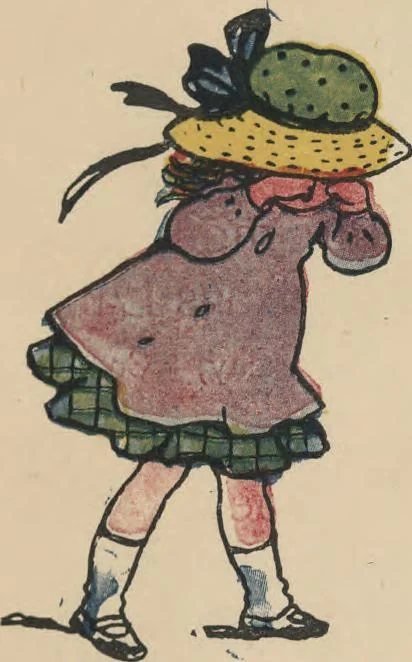 An illustration from My very first little German book, 1900, leaf 28