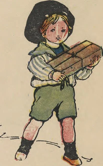 An illustration from My very first little German book, 1900, leaf 29