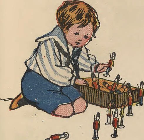 An illustration from My very first little German book, 1900, leaf 29