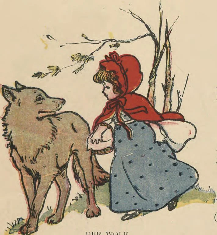 An illustration from My very first little German book, 1900, leaf 32