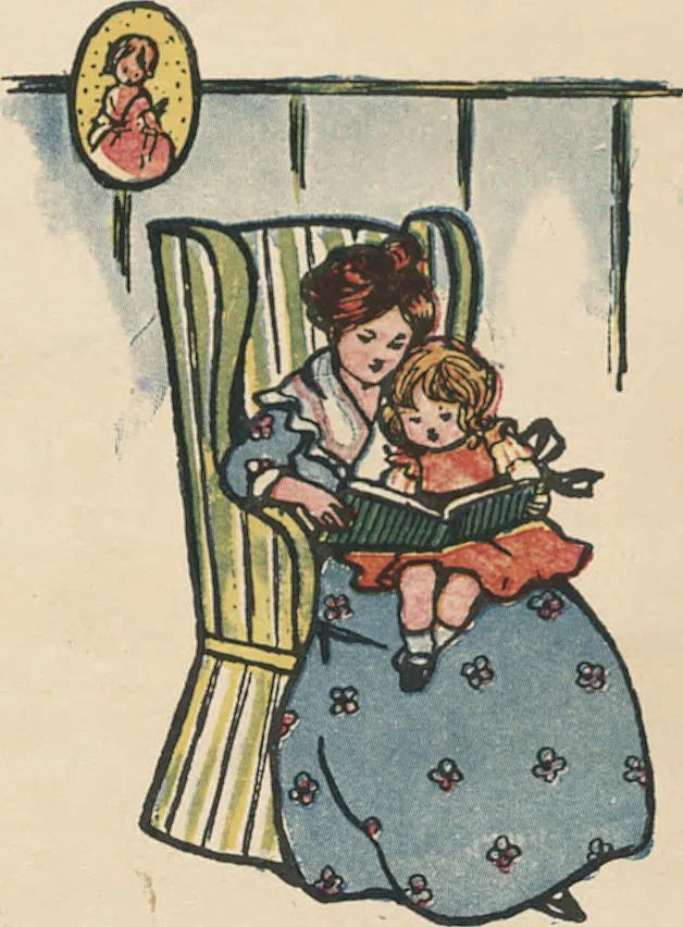 An illustration from My very first little German book, 1900, leaf 5