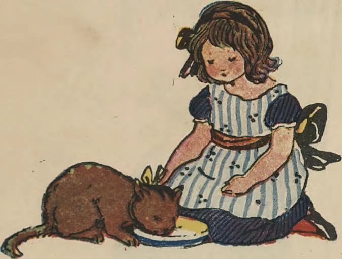 An illustration from My very first little German book, 1900, leaf 6