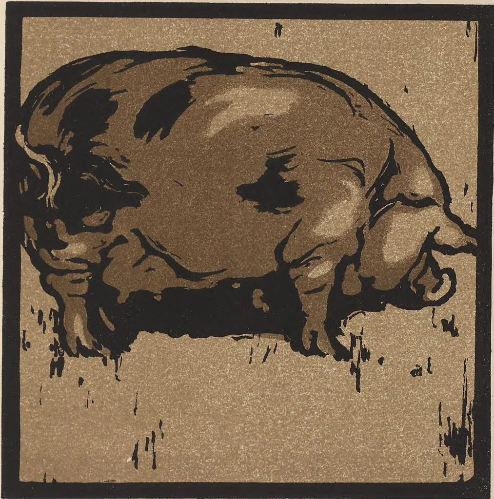 An illustration from The square book of animals, 1900, leaf 19