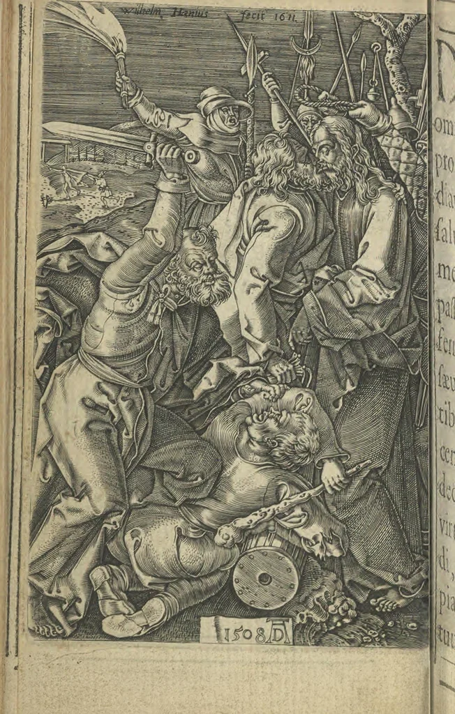 An illustration from Preces ac meditationes piae in mysteria Passionis ac Resurrectionis D. N. Iesu Xp̄i, 1612, leaf 29