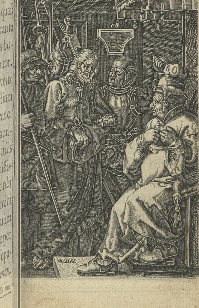 An illustration from Preces ac meditationes piae in mysteria Passionis ac Resurrectionis D. N. Iesu Xp̄i, 1612, leaf 34
