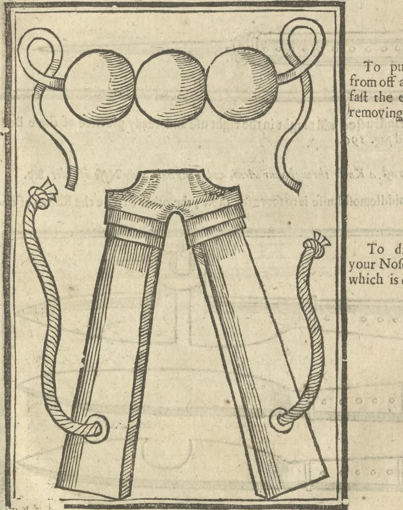 An illustration from The discovery of witchcraft: proving that the compacts and contracts of witches with devils and all infernal spirits or familiars are but erroneous novelties and imaginary conceptions .... In sixteen books, 1665, leaf 224