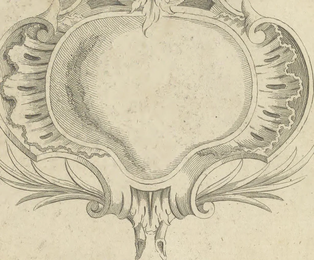 An illustration from The British architect; or, The builder's treasury of staircases : Containing, I. An easier, more intelligible, and expeditious method of drawing the five orders, than has hitherto been published ... II. Likewise stair-cases ... III. Designs of arches, doors, and windows. IV. A great variety of new and curious chimney-pieces ... V. Corbels, shields, and other beautiful decorations. VI. Several useful and necessary rules of carpentry ... The whole being illustrated with upwards of one hundred designs and examples, curiously engraved by the best hands on sixty folio copper plates, 1758, leaf 146