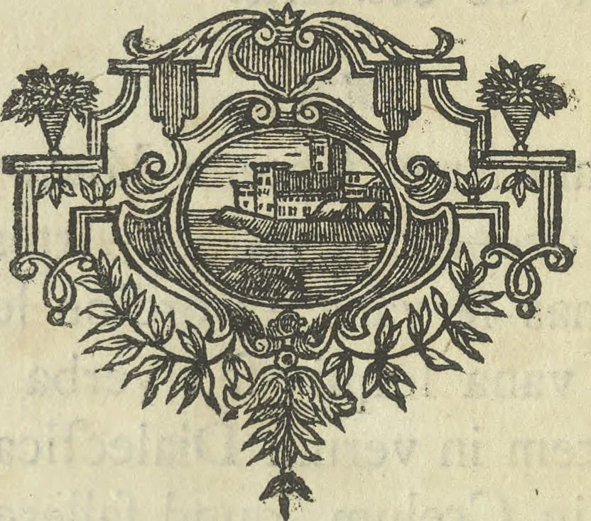 An illustration from Description du jubilé de sept cens ans de S. Macaire, patron particulier contre la peste, qui sera céléré dans la ville de Grand ... a commencer le 30. de mai jusqu'au 15. juin 1767, avec le détail ultérieur des cérémonies, solemnités, cavalcade, ornemens & feux d'artifice, &c. &c. qui auront lieu à cette occasion, 1767, leaf 105