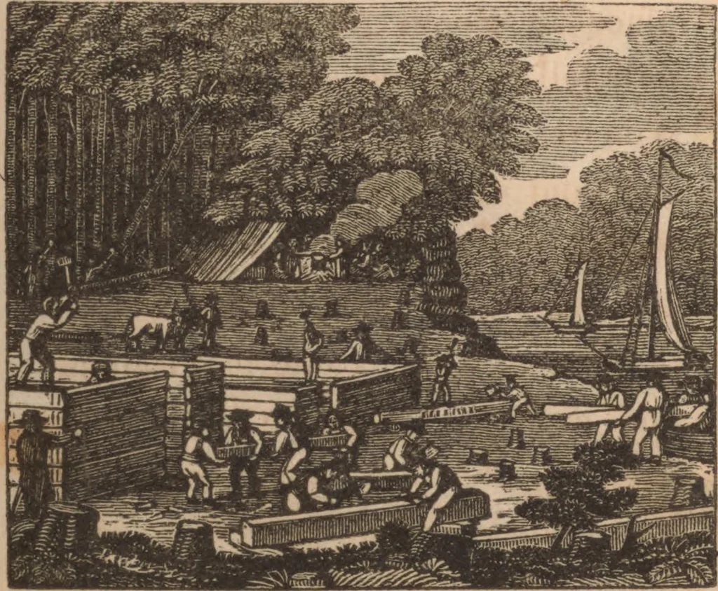 An illustration from The tales of Peter Parley about America : with engravings, 1827, leaf 131