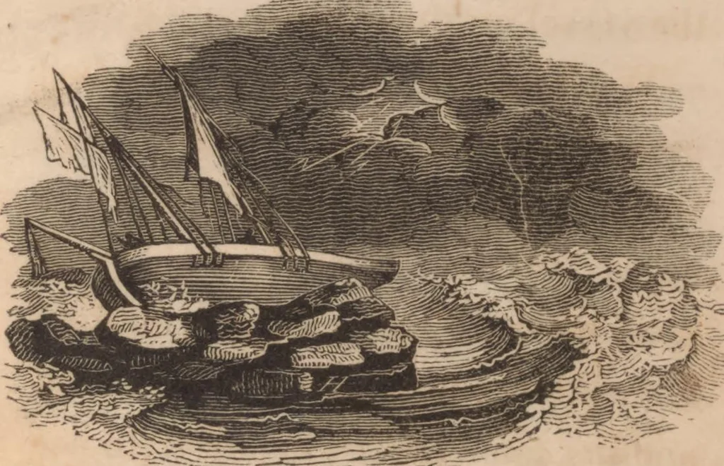 An illustration from The tales of Peter Parley about America : with engravings, 1827, leaf 96