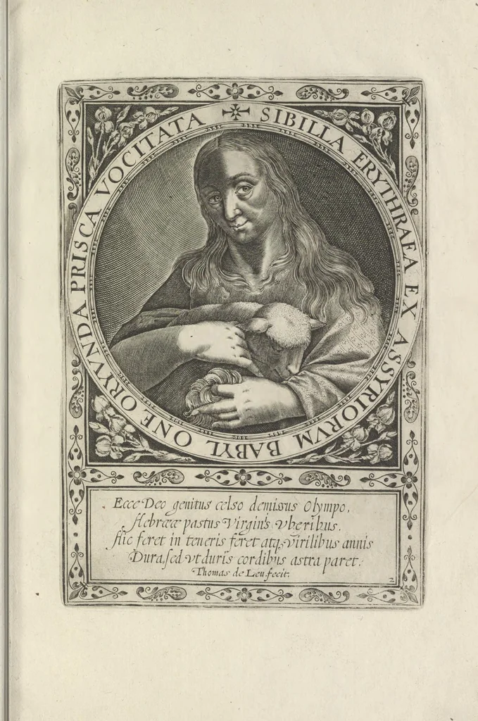 An illustration from XII sibyllae, ordine, inscriptione & forma elegantiori quàm antehac vmquam, 1600, leaf 18