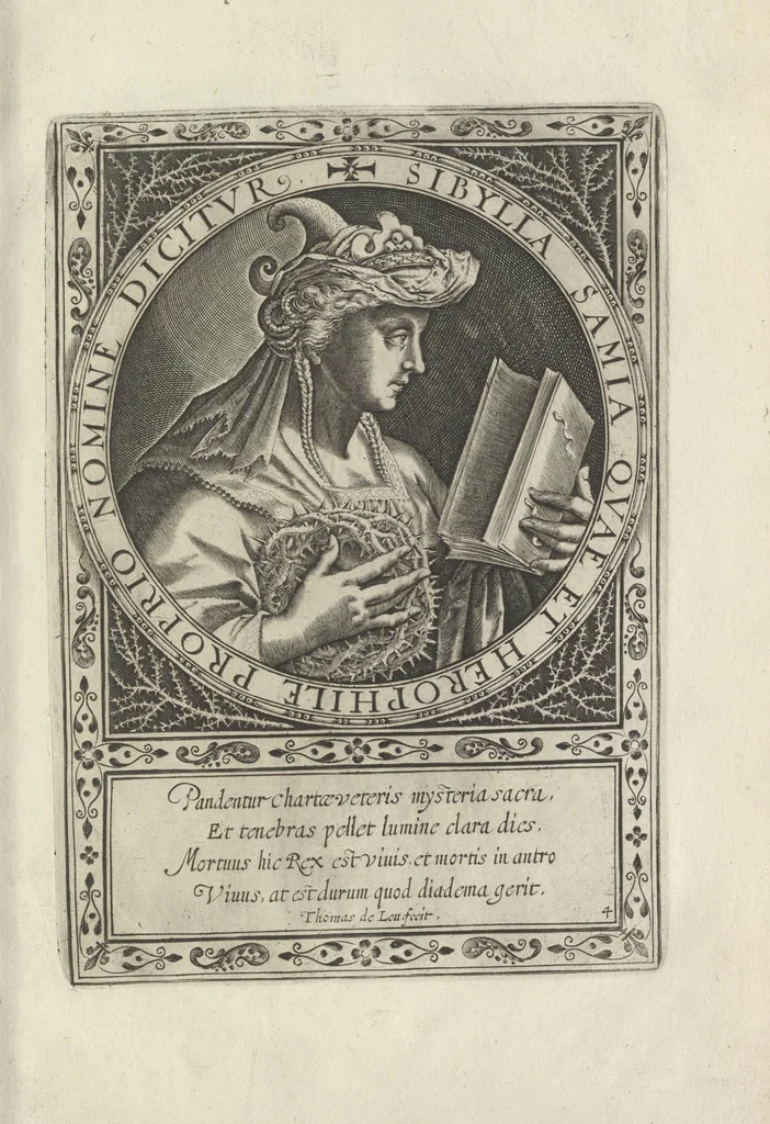 An illustration from XII sibyllae, ordine, inscriptione & forma elegantiori quàm antehac vmquam, 1600, leaf 26
