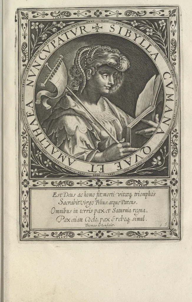 An illustration from XII sibyllae, ordine, inscriptione & forma elegantiori quàm antehac vmquam, 1600, leaf 30