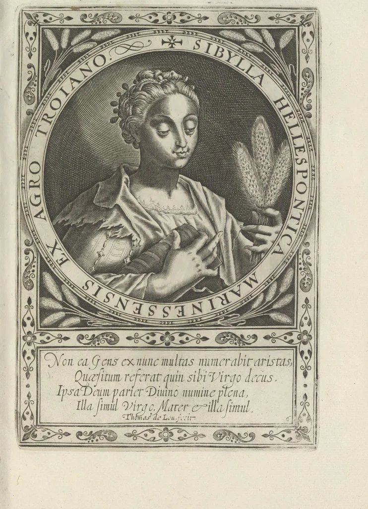 An illustration from XII sibyllae, ordine, inscriptione & forma elegantiori quàm antehac vmquam, 1600, leaf 34