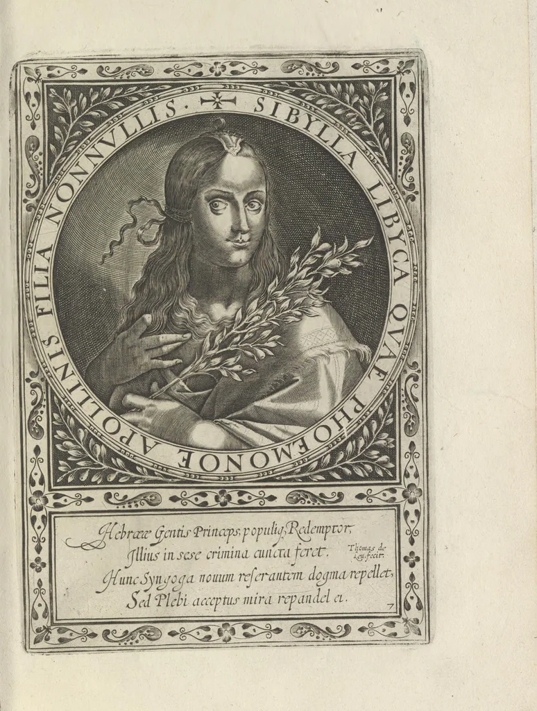 An illustration from XII sibyllae, ordine, inscriptione & forma elegantiori quàm antehac vmquam, 1600, leaf 38