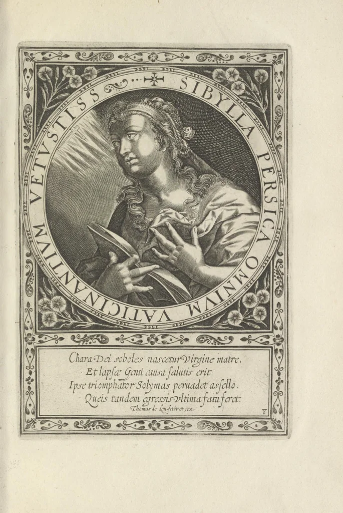 An illustration from XII sibyllae, ordine, inscriptione & forma elegantiori quàm antehac vmquam, 1600, leaf 42