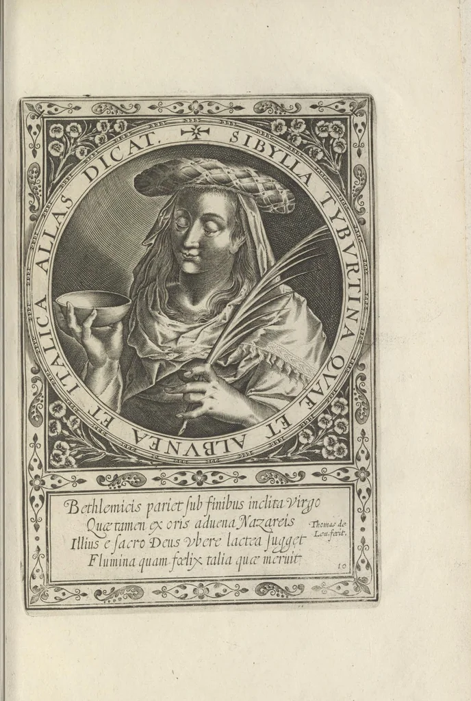 An illustration from XII sibyllae, ordine, inscriptione & forma elegantiori quàm antehac vmquam, 1600, leaf 50