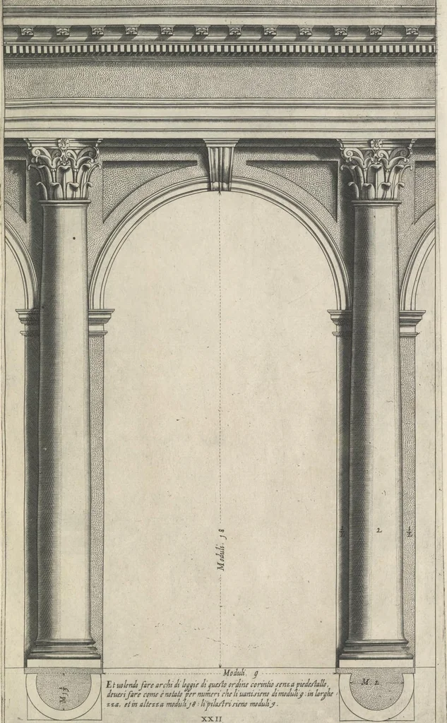 An illustration from Regola delli cinqve ordini d'architettvra,, 1635, leaf 50