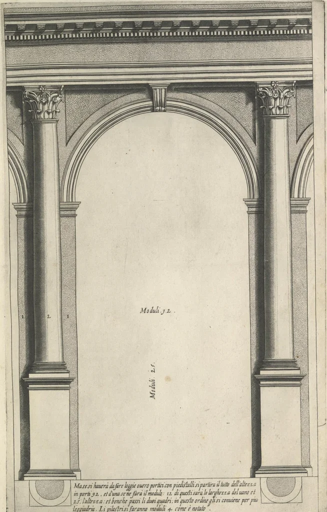 An illustration from Regola delli cinqve ordini d'architettvra,, 1635, leaf 52