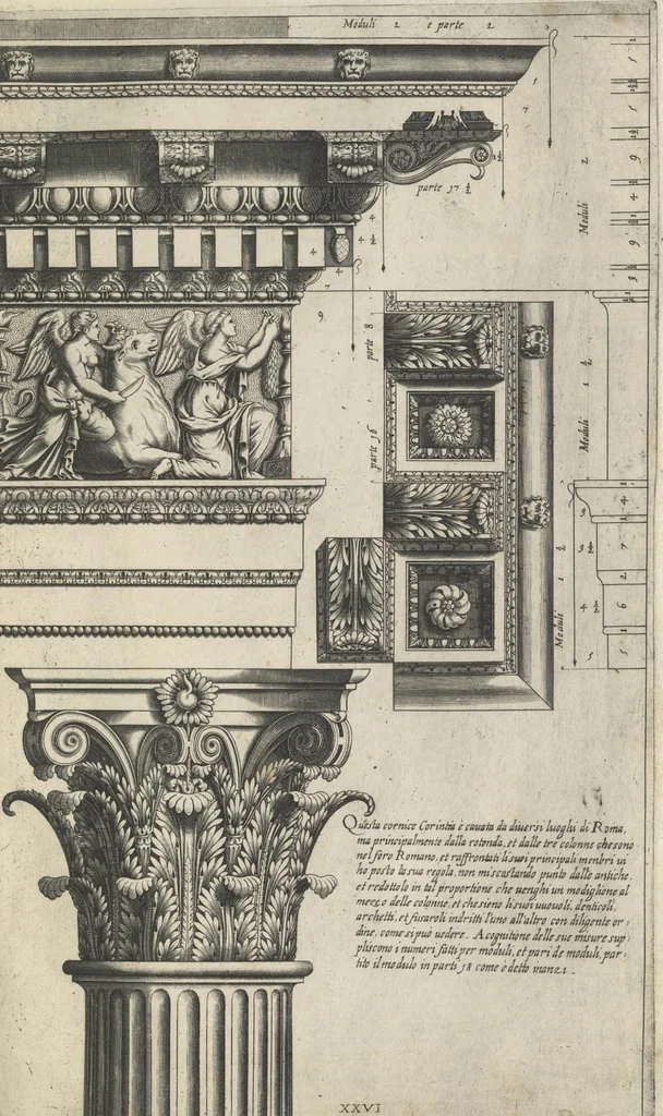 An illustration from Regola delli cinqve ordini d'architettvra,, 1635, leaf 58