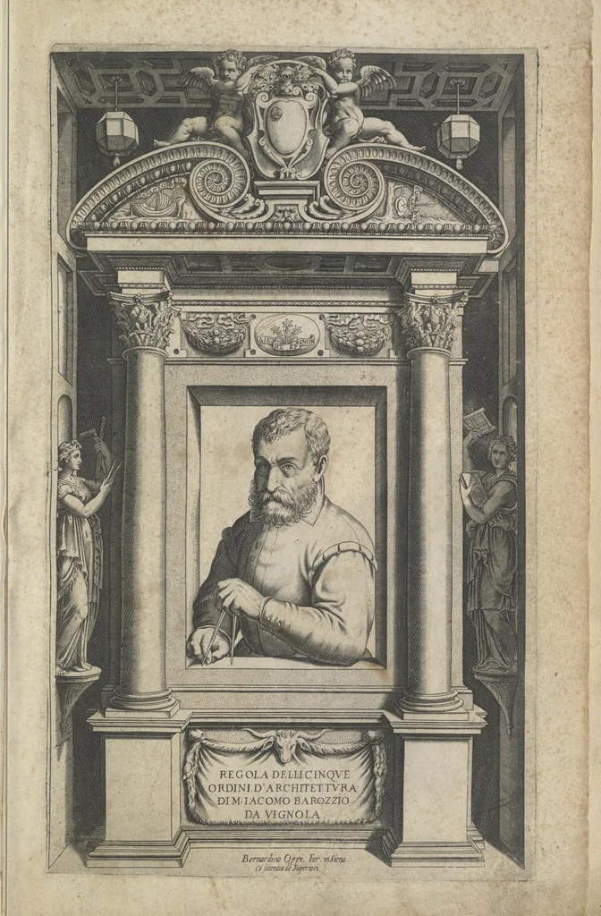 An illustration from Regola delli cinqve ordini d'architettvra,, 1635, leaf 8
