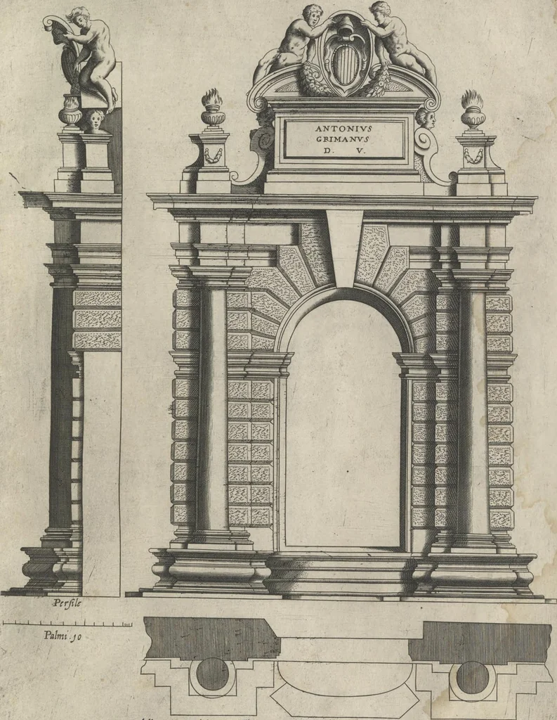 An illustration from Regola delli cinqve ordini d'architettvra,, 1635, leaf 92